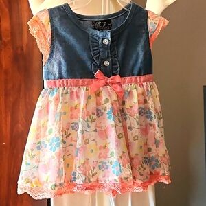 NEW DDG DARLINGS GIRLS 2 PC. DRESS TOP AND LEGGINS. SIZE 24M